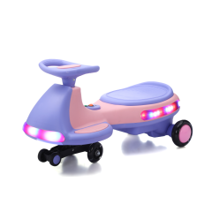 12V Kids Electric Wiggle Car | LED Lights, Music & Anti-Rollover Safety | Ages 3+